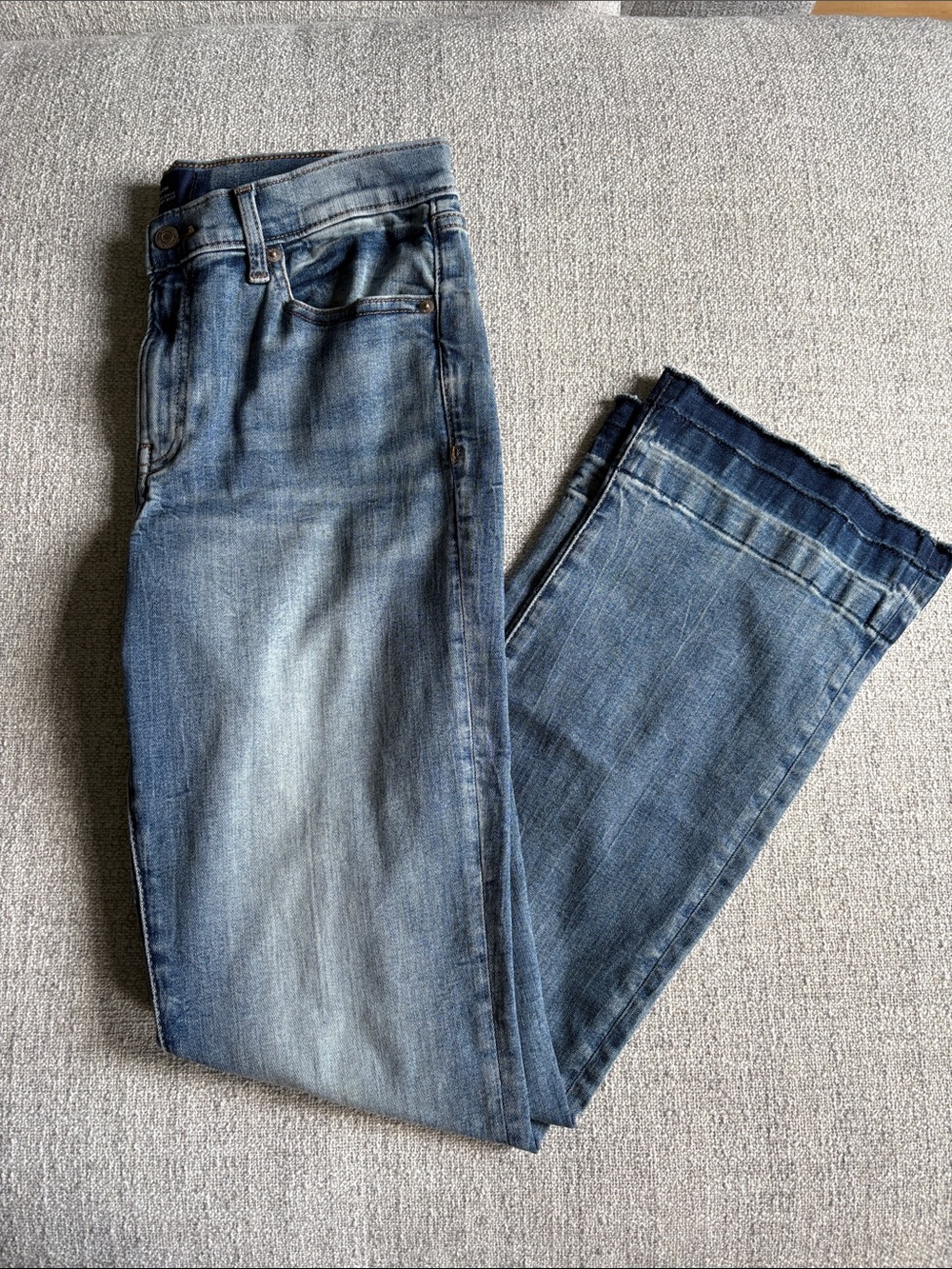 GAP Women's Blue Washed Bootcut Jeans
